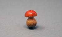 Miniature wooden mushroom