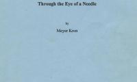 Memoirs of Holocaust survivors in Canada. Volume 14 : Through the eye of a needle