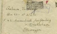 Jacques Backmann to Rebecca Teitelbaum letter