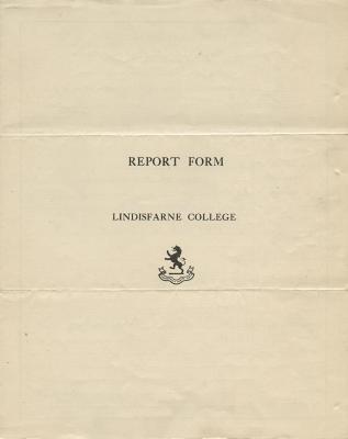 Lindisfarne College report form